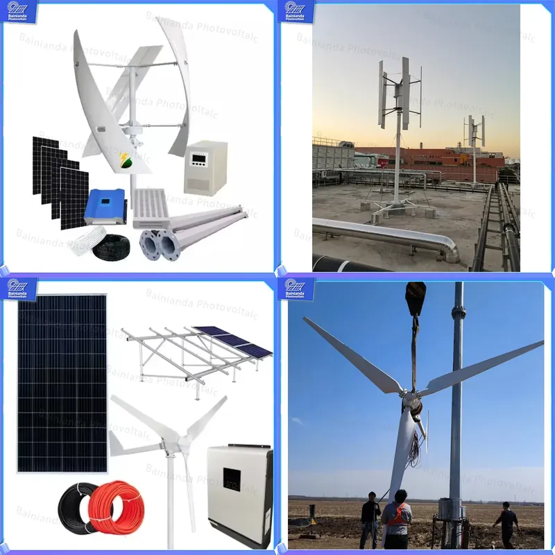 Renewable Energy Wind Solar - ชุดระบบพลังงานลมและแสงอาทิตย์แบบไฮบริด 3KW 5KW 10KW พร้อมตัวควบคุม MPPT