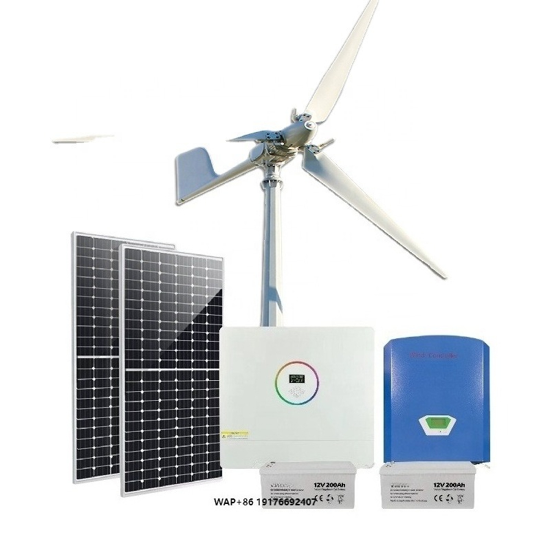Renewable Energy Wind Solar - ชุดกังหันลมพลังงานแสงอาทิตย์แบบไฮบริดครบชุด 50 กิโลวัตต์ 100 กิโลวัตต์ 500
