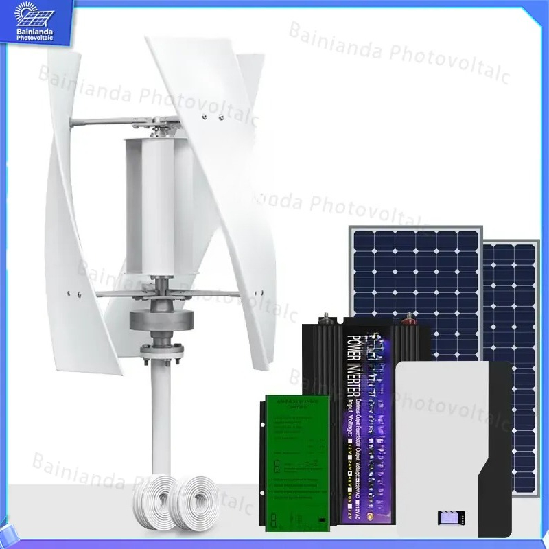 ระบบไฮบริดกังหันลมแนวตั้งและแผ - Renewable Energy Wind Solar บทวิจารณ์และราคา